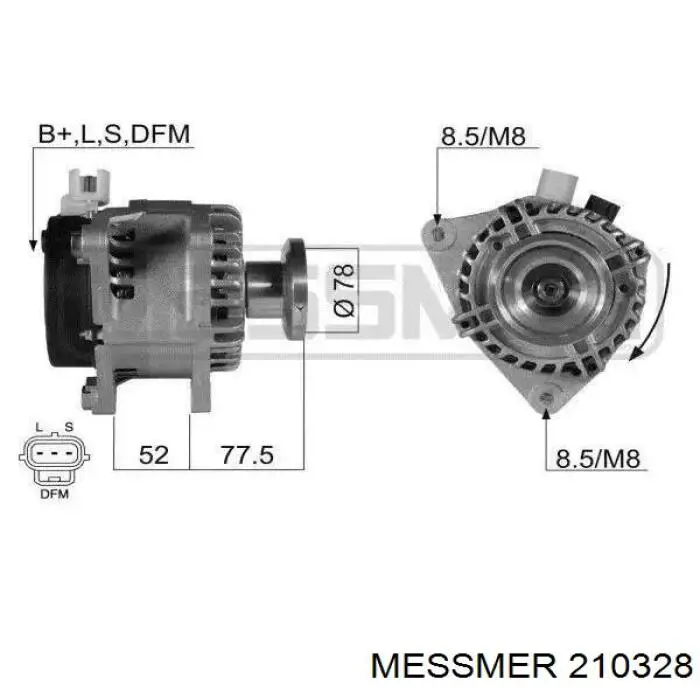 Автомобильный генератор Messmer 210328 цена, от 173.62 USD