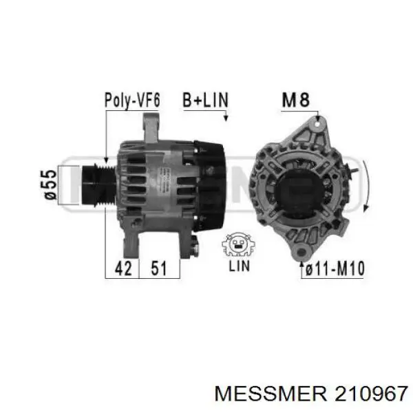 Генератор LRA03937 Lucas