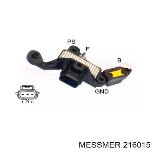 Реле-регулятор генератора (реле зарядки) MESSMER 216015