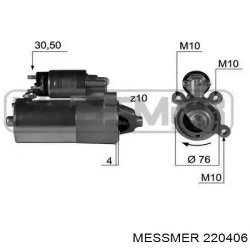 Стартер 220406 Messmer