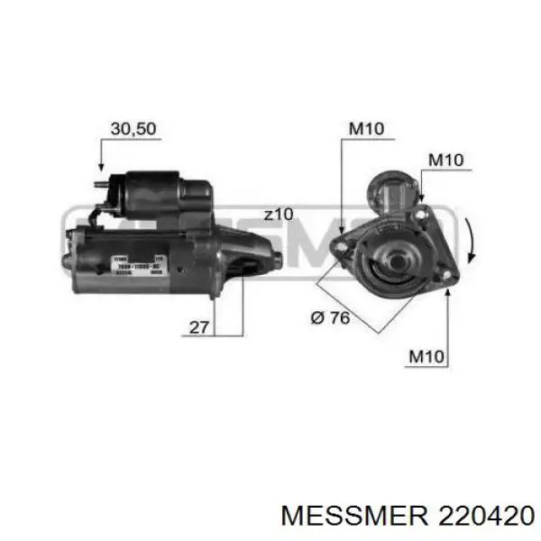 Стартер 220420 Messmer