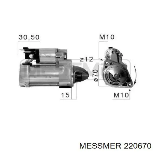 Стартер 220670 Messmer