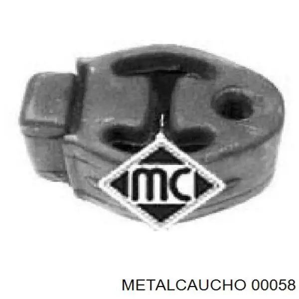 Soporte, silenciador 00058 Metalcaucho