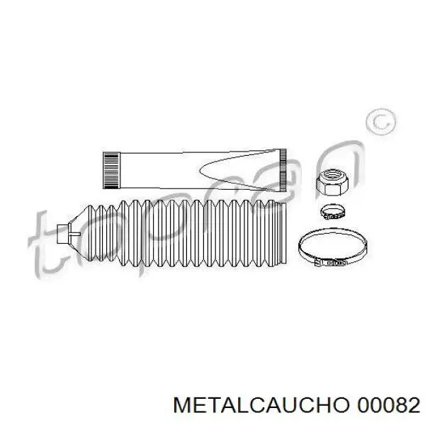 00082 Metalcaucho пыльник рулевой рейки