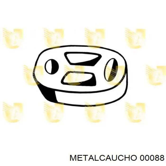 Soporte, silenciador 00088 Metalcaucho