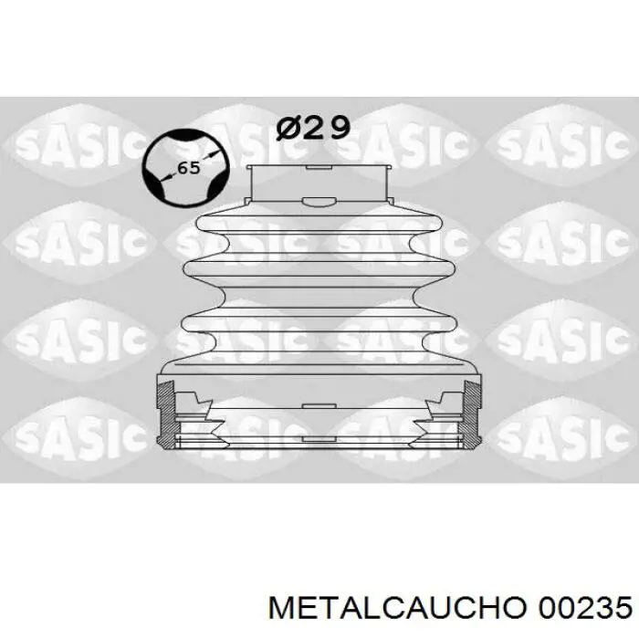 00235 Metalcaucho пыльник шруса передней полуоси внутренний