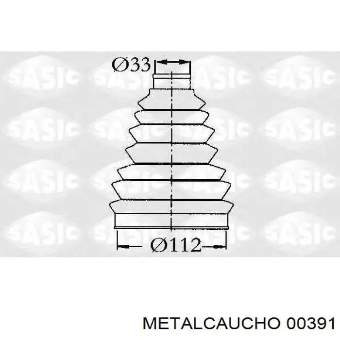 Купить 00391 Metalcaucho Пыльник гранаты наружный, передний