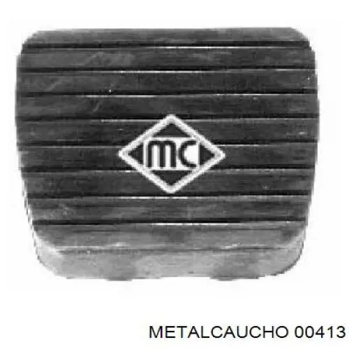 Накладка педалі зчеплення 00413 Metalcaucho