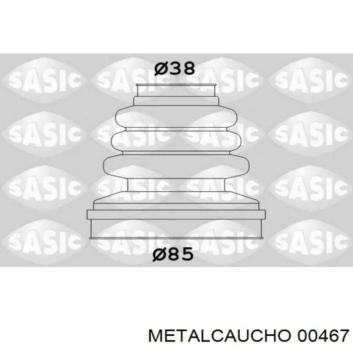00467 Metalcaucho пыльник шруса передней полуоси внутренний