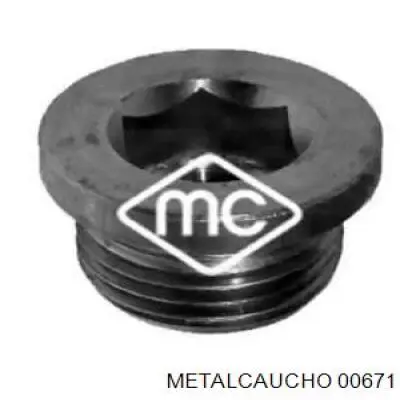 Пробка поддона двигателя 00671 Metalcaucho