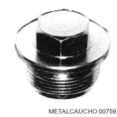 00759 Metalcaucho пробка поддона двигателя