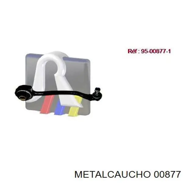 00877 Metalcaucho сайлентблок кронштейна задней подушки двигателя