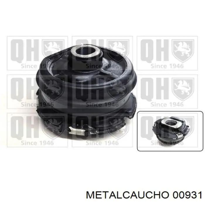 00931 Metalcaucho подушка (опора двигателя левая)