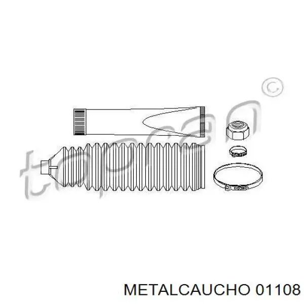 Пыльник рулевой рейки 01108 Metalcaucho