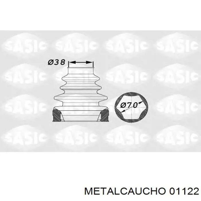 01122 Metalcaucho пыльник шруса передней полуоси внутренний
