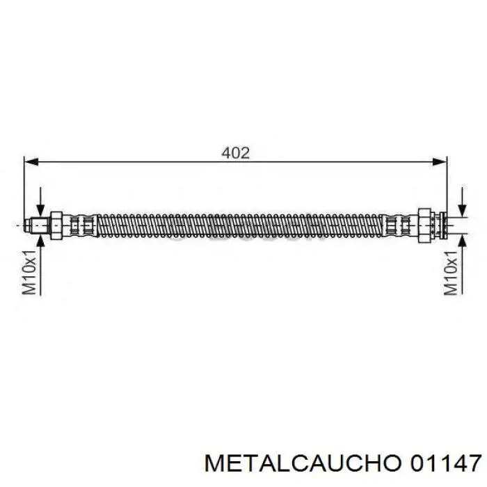 01147 Metalcaucho Пыльник ШРУСа передней полуоси внутренний