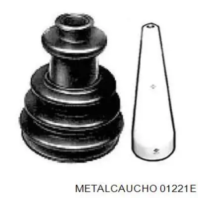 01221E Metalcaucho пыльник шруса передней полуоси внутренний