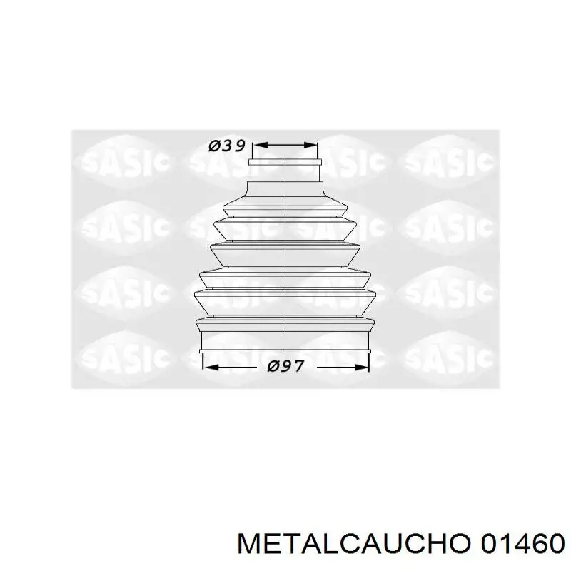 01460 Metalcaucho пыльник шруса передней полуоси наружный