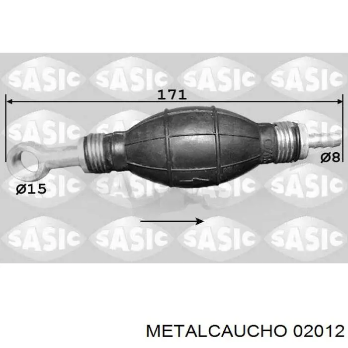 Топливный насос ручной подкачки 02012 Metalcaucho