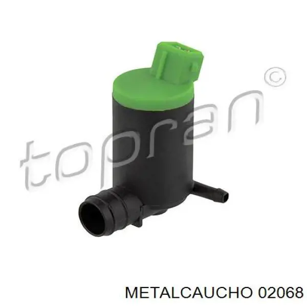 02068 Metalcaucho насос-мотор омывателя стекла переднего