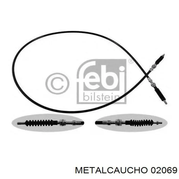 02069 Metalcaucho насос-мотор омывателя стекла переднего