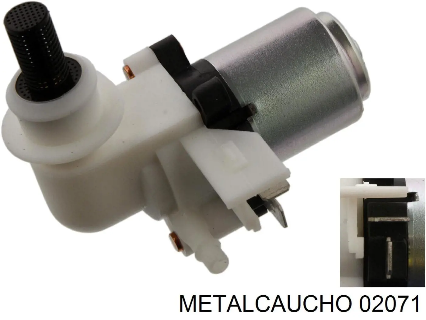 02071 Metalcaucho насос-мотор омывателя стекла переднего