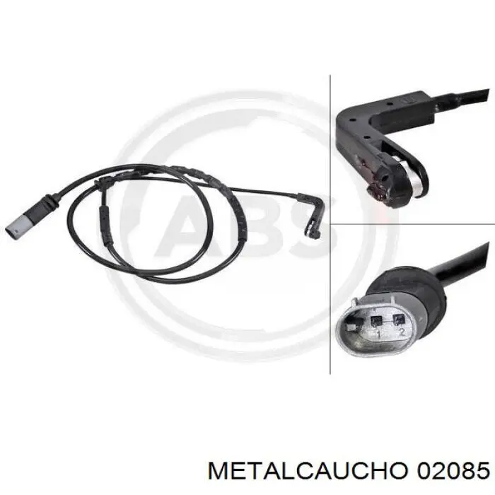 02085 Metalcaucho датчик износа тормозных колодок задний