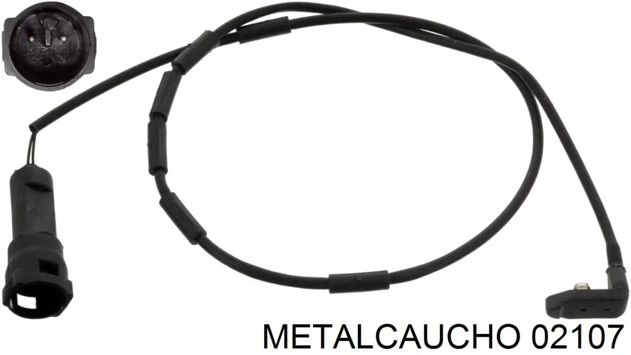 02107 Metalcaucho датчик износа тормозных колодок передний