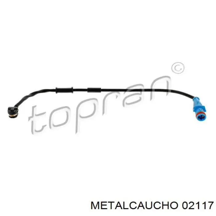 02117 Metalcaucho датчик износа тормозных колодок передний
