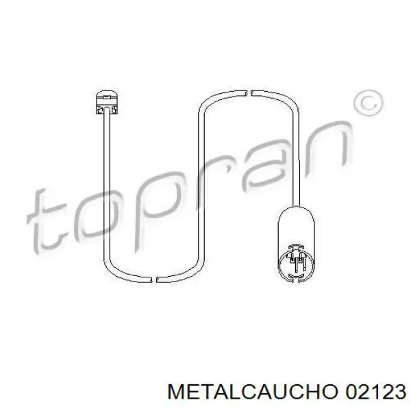 Датчик износа тормозных колодок задний 02123 Metalcaucho