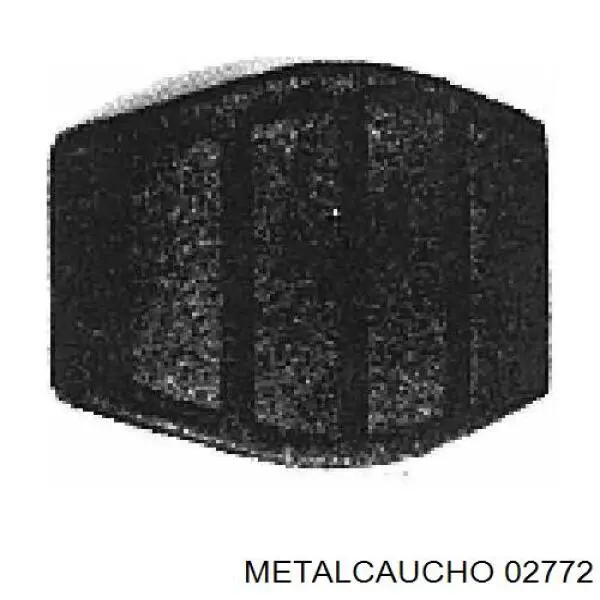 02772 Metalcaucho накладка педали газа (акселератора)