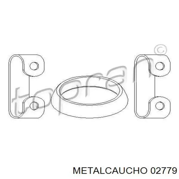02779 Metalcaucho прокладка приемной трубы глушителя