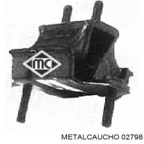 02798 Metalcaucho подушка (опора двигателя передняя)