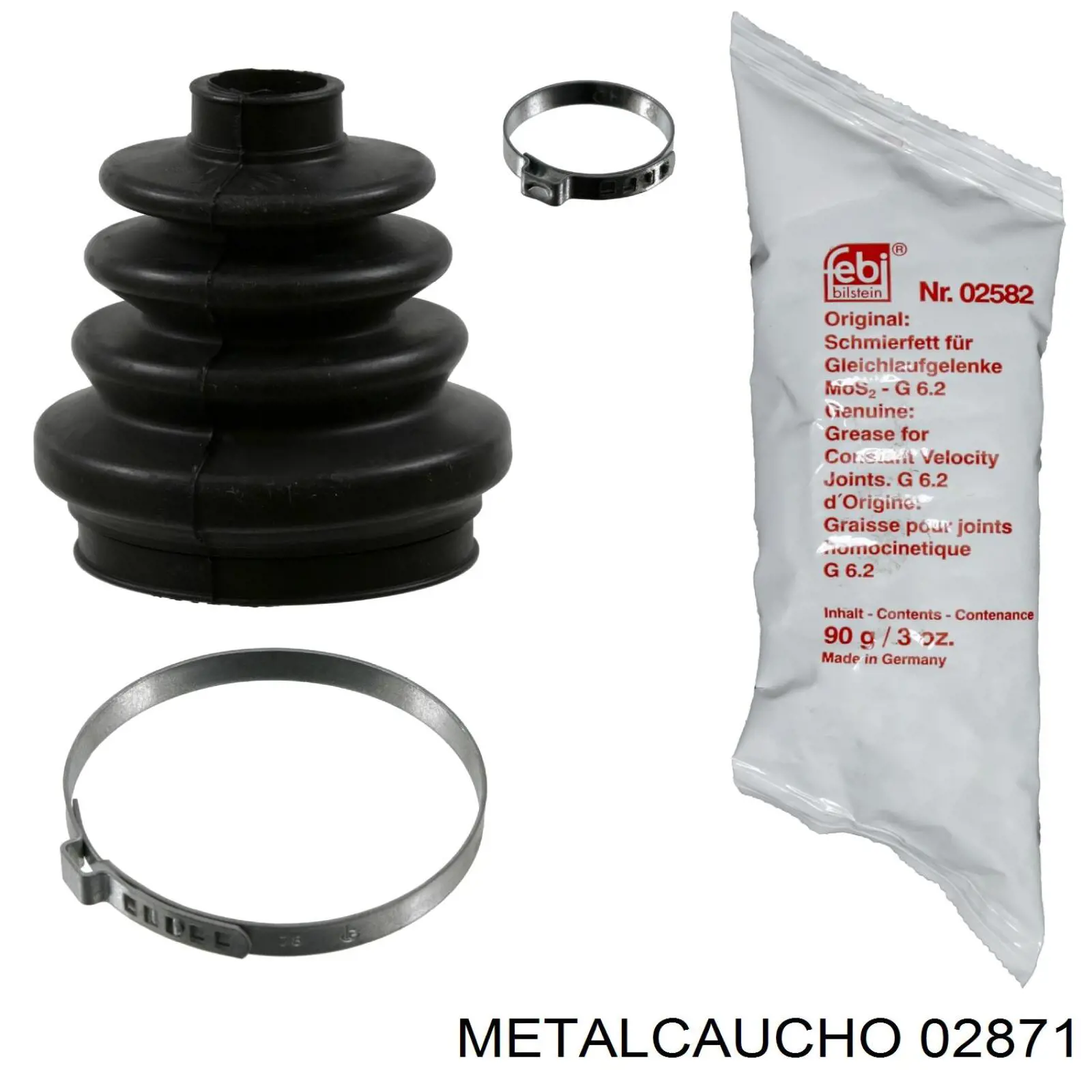 Soporte, motor, trasero, silentblock 02871 Metalcaucho