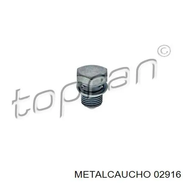 02916 Metalcaucho пробка поддона двигателя
