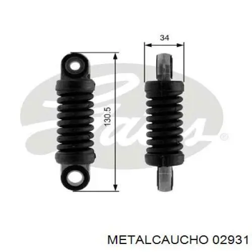 Роликовий модуль натяжителя ремня Metalcaucho 02931 цена, от 20.74 USD