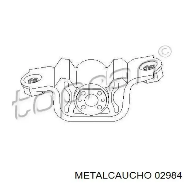 Купить 02984 Metalcaucho Подушка (опора) двигателя левая задняя