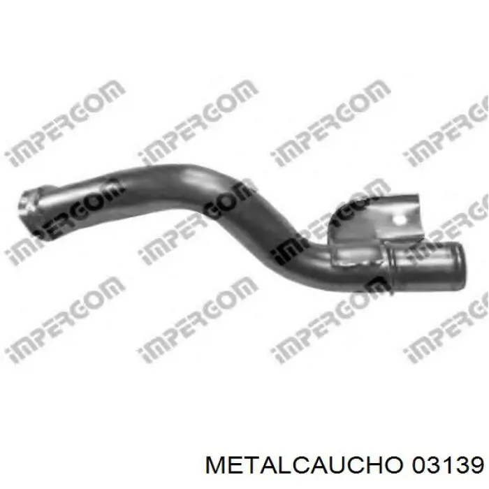03139 Metalcaucho шланг (патрубок системы охлаждения)