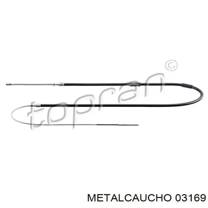 Патрубок системи охолодження 03169 Metalcaucho