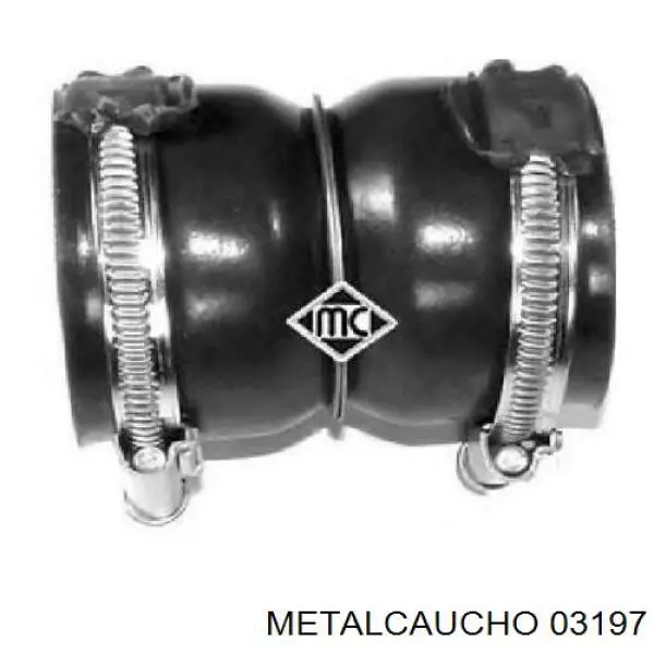 Патрубок системи охолодження 03197 Metalcaucho