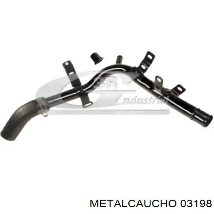 03198 Metalcaucho шланг (патрубок радиатора охлаждения нижний)