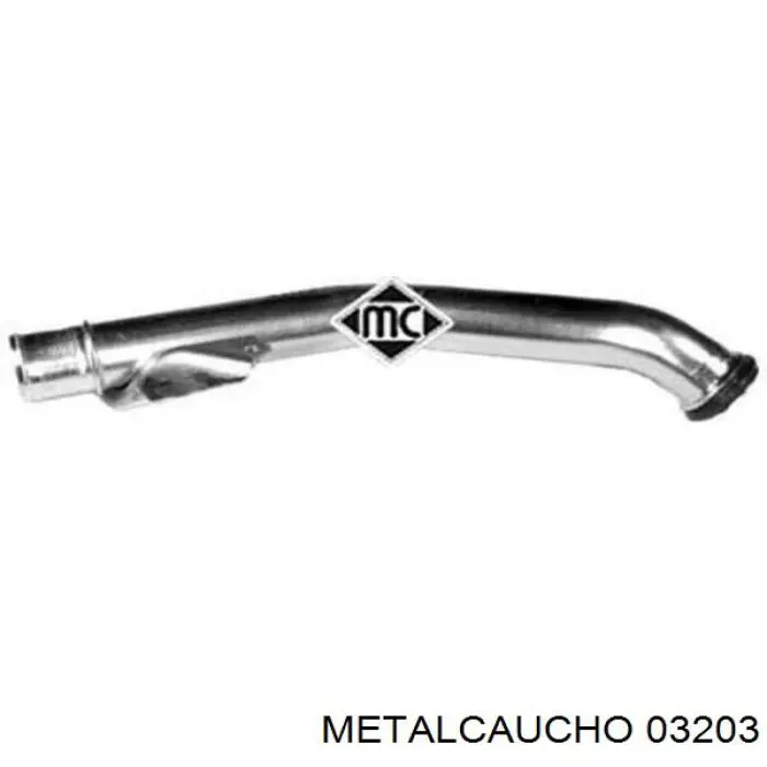 03203 Metalcaucho шланг (патрубок системы охлаждения)