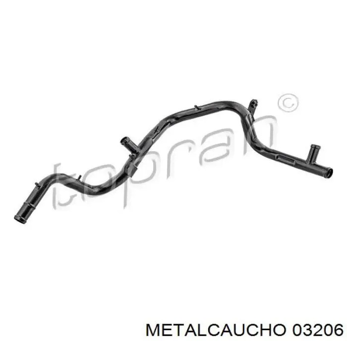 03206 Metalcaucho шланг (патрубок радиатора охлаждения нижний)