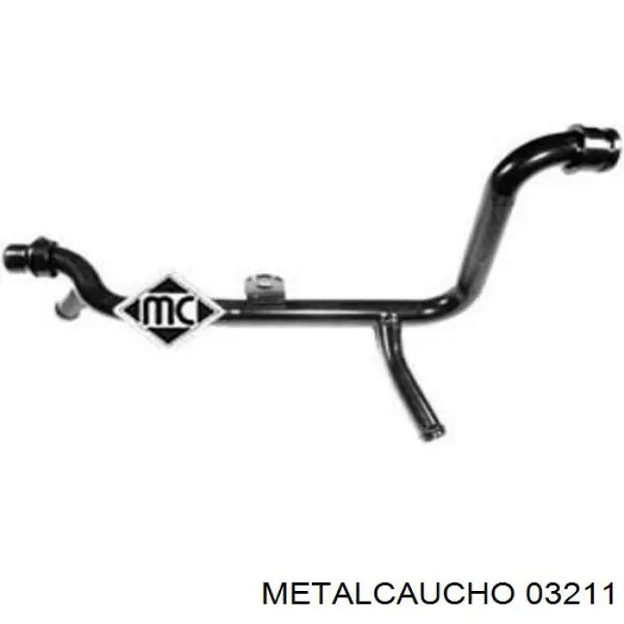 03211 Metalcaucho шланг (патрубок системы охлаждения)