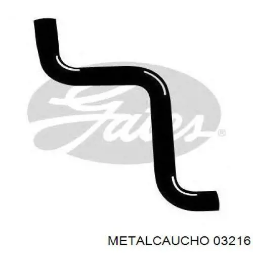 Шланг/патрубок системи охолодження 03216 Metalcaucho