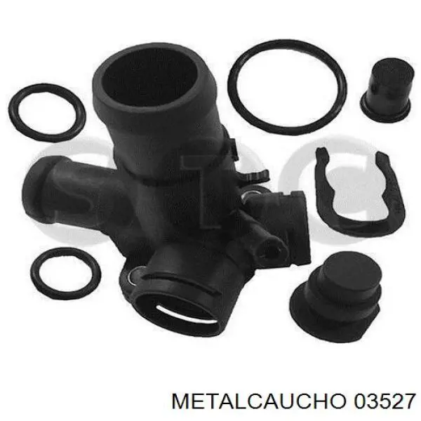 Фланец системы охлаждения 03527 Metalcaucho