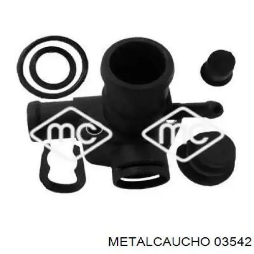 03542 Metalcaucho фланец системы охлаждения (тройник)