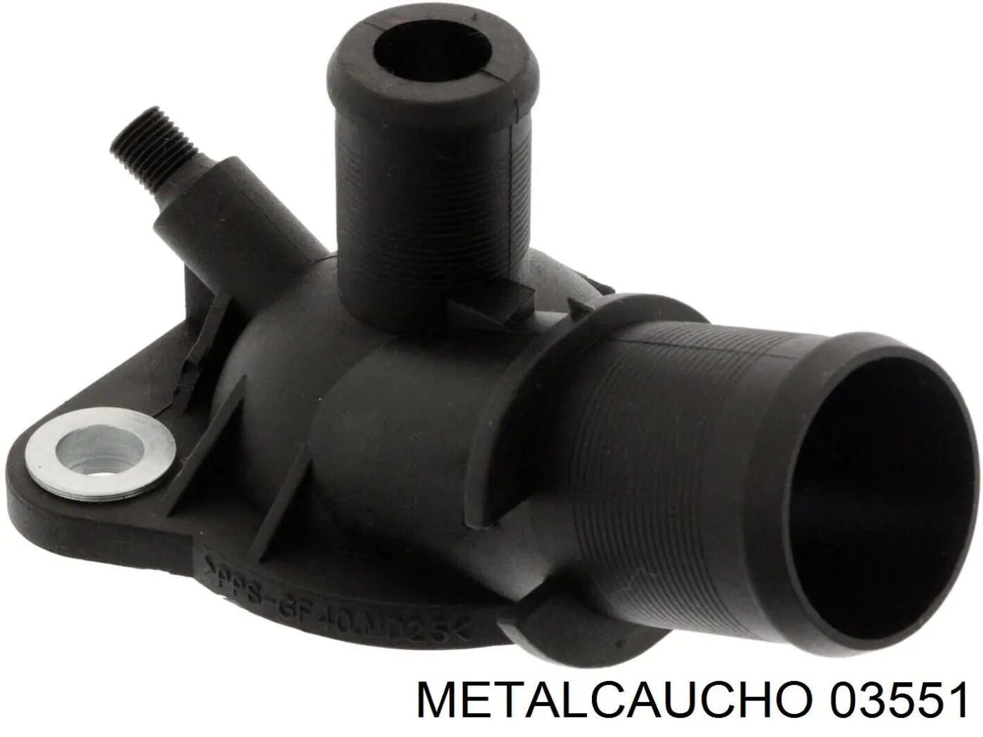 03551 Metalcaucho фланец системы охлаждения (тройник)