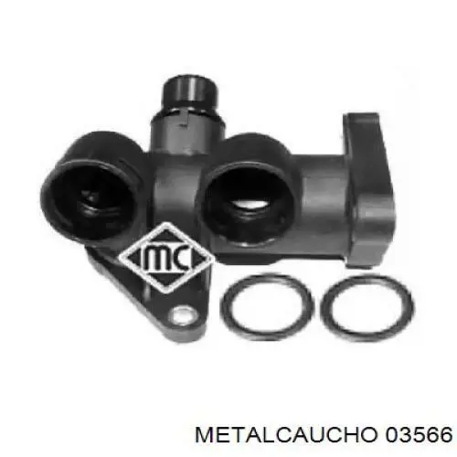 Фланец системы охлаждения 03566 Metalcaucho