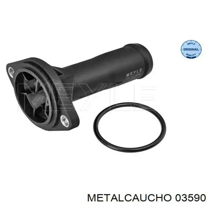 03590 Metalcaucho фланец системы охлаждения (тройник)
